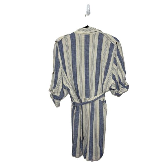 Jen's Pirate Booty Imperial Jumpsuit Linen Blend Striped Romper Size Medium - Picture 5 of 6